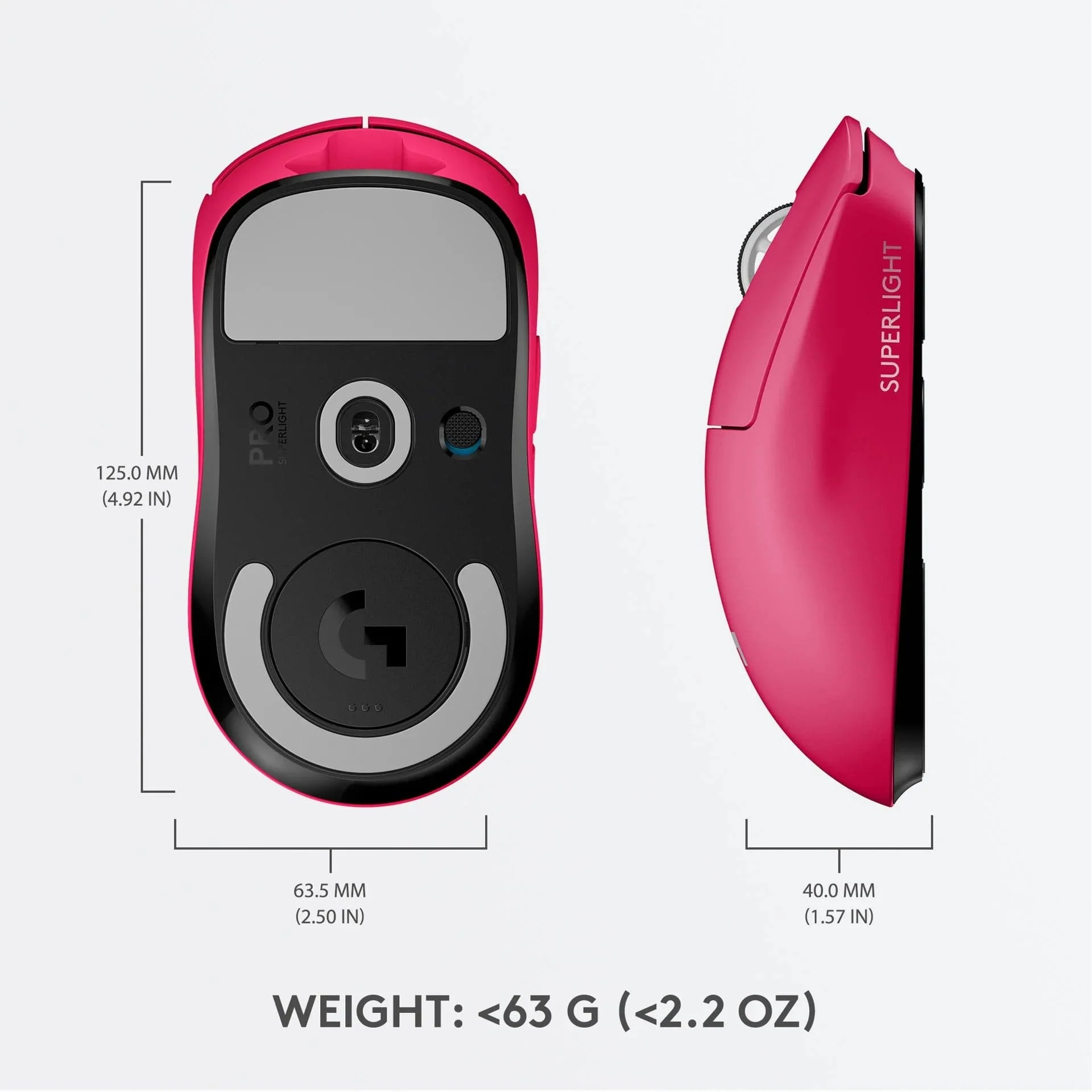 Logitech - PRO X Superlight Pink Gaming-Maus