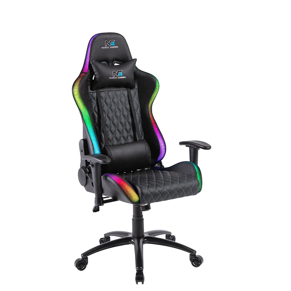 Nordic Gaming Blaster RGB Gaming-Stuhl– PU-Leder– bis zu 120 kg