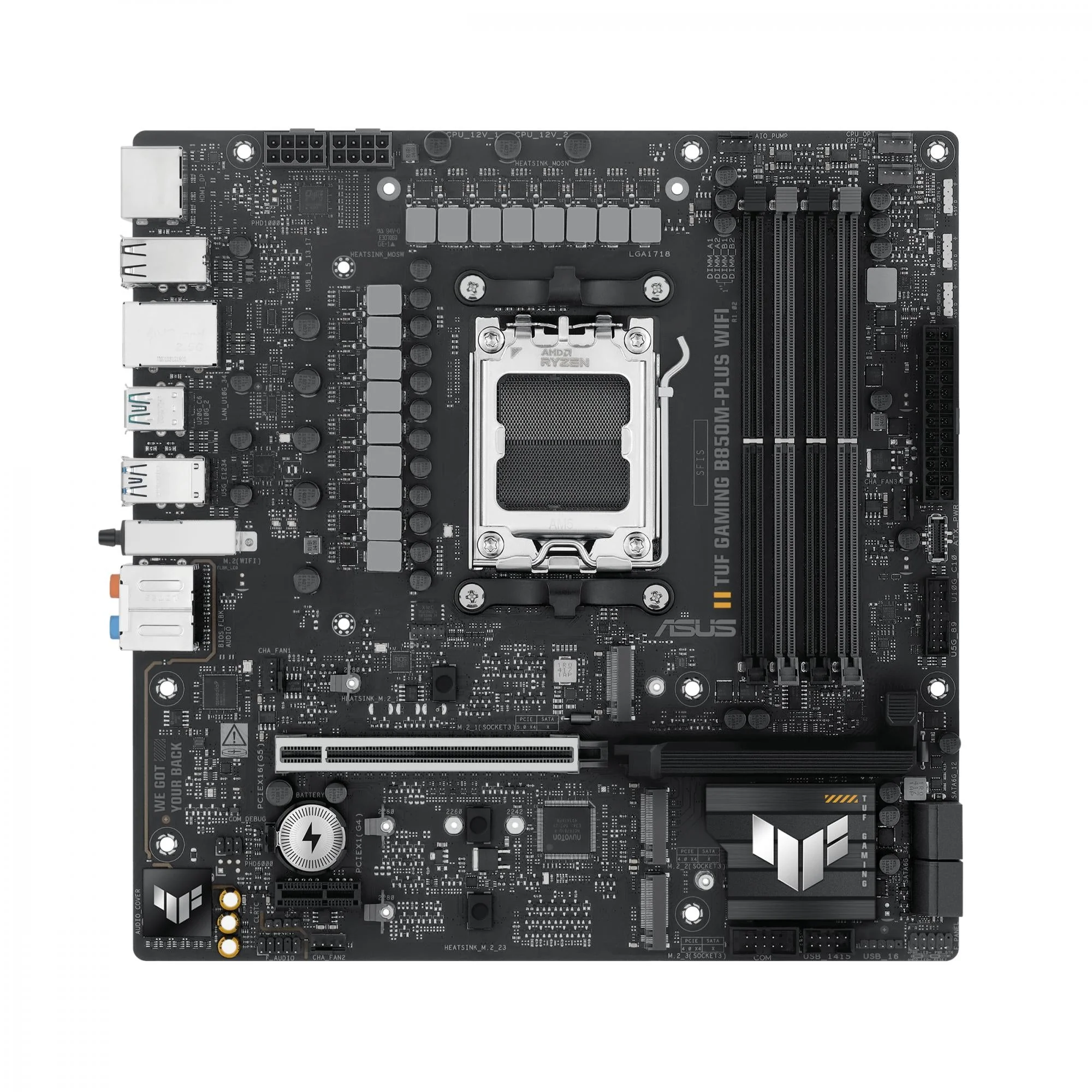 ASUS TUF GAMING B850M-PLUS WIFI (mATX. B850. AM5)